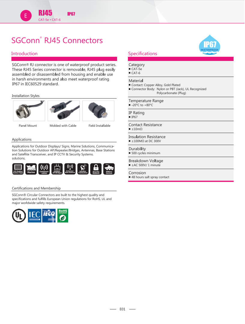 Singatron SGCONN RJ45