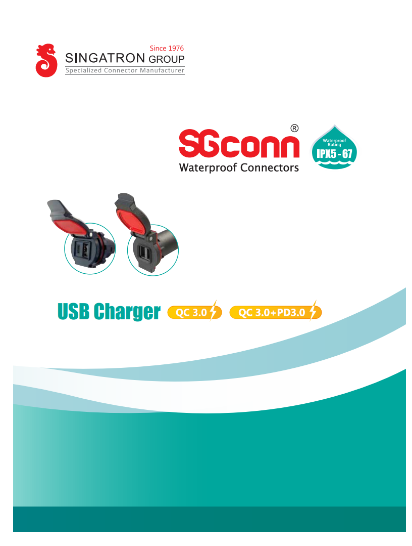 Singatron LEV connectors and USB Charger